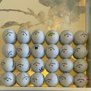 24 Used Callaway SuperSoft golf balls